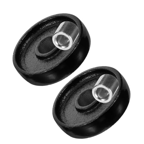 TOYANDONA 2 Piezas Ruedas para Gato Hidráulico de Toneladas de Ruedas Delanteras de Acero para Repuestos de Gatos Hidráulicos Mejoran Estabilidad y Maniobrabilidad