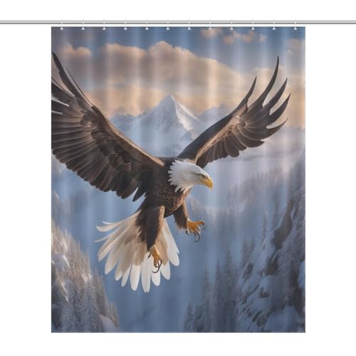 Rideau de douche polyester imperméable 152x183cm lavable Aigle - 7