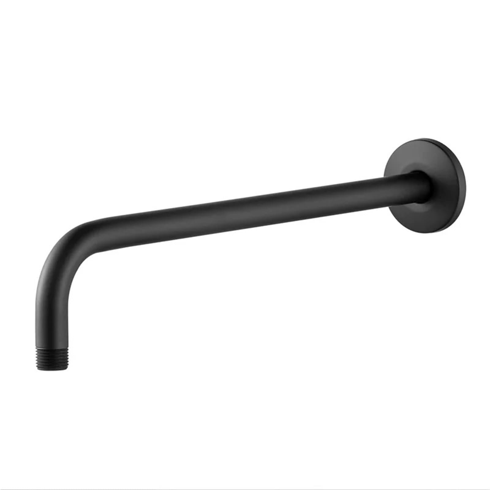 L Shaped Shower Head Extension Arm G1/2 Stainless Steel Black Fixed Pipe Tube for Bathroom Showerhead Accessories for Bathroom(52CM Black)