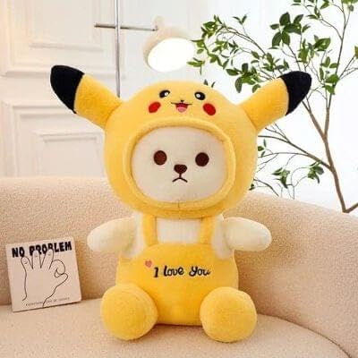 Softdreams Adorable & Soft Teddy for Boys and Girls for Any Occasion, Teddy Bear with Cap-Yellow 30cm