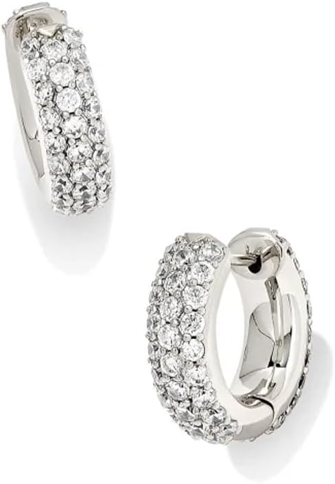 Kendra Scott Mikki Pave Huggie Earrings, Fashion Jewelry For Women