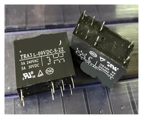 Relais TRA3L-09VDC-S-2Z à 8 broches pour circuits imprimés miniatures