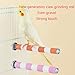 ZHENZQ Parrot Perch Washable Stand Bird Ceramics Standing Grinding Claw Toy for Small Birds Easy to Fix for Cage