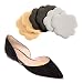 Foot Petals Schuhkissen für Damen, 3er-Pack, mit Blütenblättern, Zehenspitzen, Fußballen, Schwarz/Btr/Slv-Kombination, Einheitsgröße