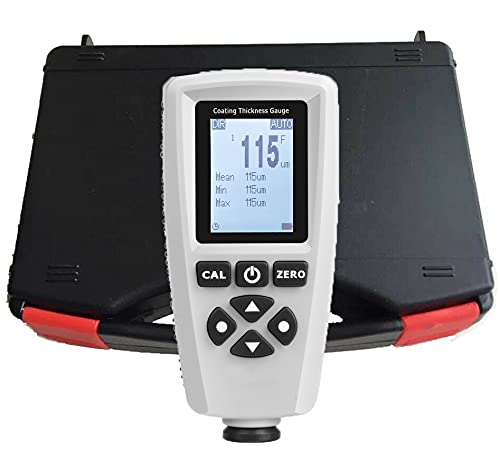 Medidor de espesor de recubrimiento con sonda F/NF, rango 0-2000 μm, precisión ±(2%+1 μm), con función de almacenamiento y transferencia USB miniatura 1