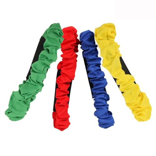 EXQIOUR Lazos ajustables para las piernas, banda de pierna de alta elasticidad para juegos de construcción de equipos y actividades de unión familiar, antideslizante para padres e hijos