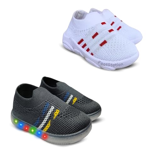 Image of Kids Trending Slip-On Shoes Combo, Pack of 2 (Light Shoe + Musical Shoe)