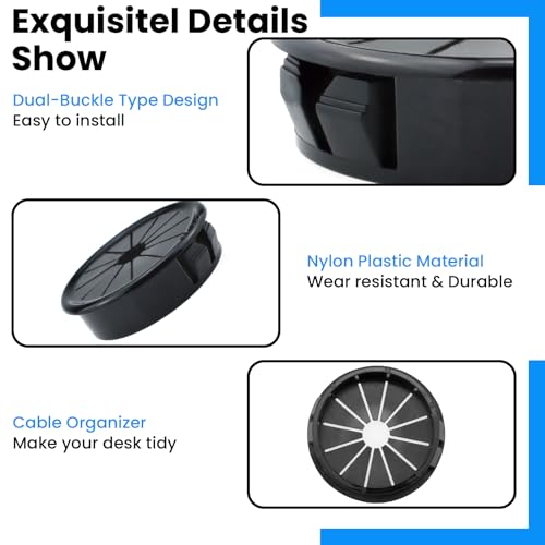 Aifeier Et PETAL-GROMMET-38MM-5P 1-1/2 Inch Cable Grommets Petal-Shaped Buckle Type Wire Hole Cover thumb #3