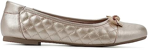 WHITE MOUNTAIN Women's Shoes Seaglass Ballet Flat, Ant Gold/Metallic, 7 W | Image 2