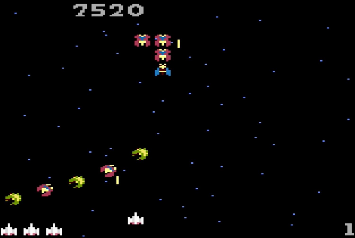 GALAGA (kompatybilna z systemami gier wideo Atari 2600+, Atari 7800+ i Atari 7800)
