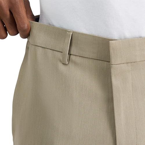 Kenneth Cole REACTION Men's Slim Fit Heather Dress Pant, Oatmeal4