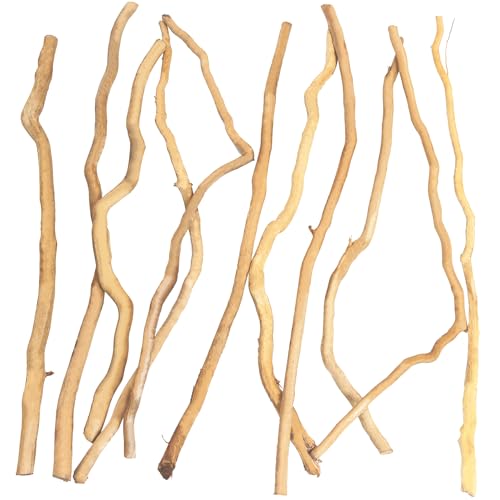 Image of Hamiledyi Natural Driftwood for Aquarium Decor - Red Moor Wood 10 inch-15 inch Long Assorted Shapes (200g) Safe Branches for Fish Tank & Reptile Habitat - Natural Aquarium Wood Decorations (Medium Branches)