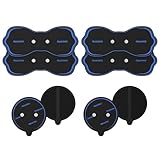 MASTOGO Wireless TENS Unit Electrode Pads Combo Set – 8-Pack Multi-Size Electrodes, Reusable & Latex-Free Replacement Pads for Wireless TENS Units, 3.5mm Snap Connectors (for Multi-Site Pain Relief)