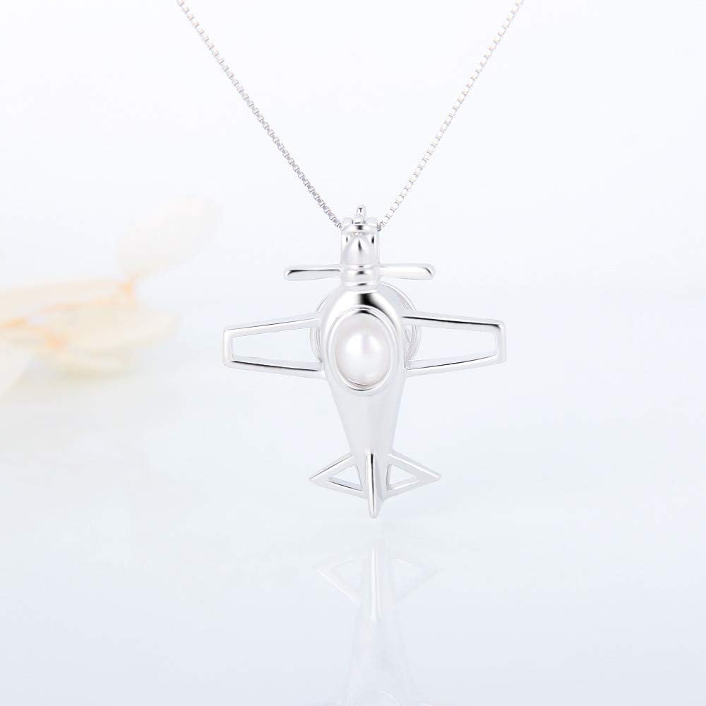 925 Sterling Silver Airplane Cage Pendants Crafting Charm for DIY Necklace Bracelet Jewelry Making - Image 5