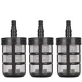 DBAILY Saugschlauch Filter Wasserpumpensieb 3 Pcs Wasserpumpe Saugfilter Wasserfilter Gartenpumpe Edelstahl mit Doppelschicht Verschlüsselungssieb für Sprühgeräte Ölpumpen Industrieausrüstung