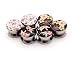 Set of 3 pairs Screw on Picture Plugs - Set #2 - (Vintage Floral Style 5, Vintage Floral Style 1, Flower Style 4) - All 3 pairs included