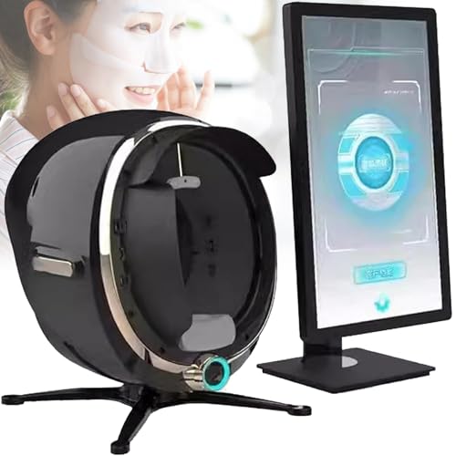 A6 AI Skin Analysis Machine for Salon - High-Resolution Facial Detector with 8-Spectrum Imaging for Accurate Skin Assessment - Professional 21.5" Facial Analyzer (White)