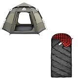 Perfect Companion for Camping Instant Tent and 0 Degree Sleeping Bag Flannel