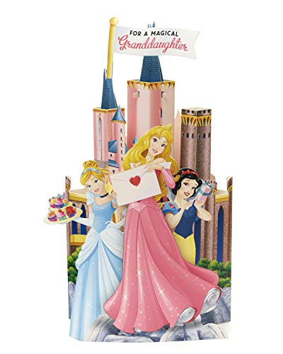 Uk Greetings Carte d’anniversaire pour enfants Princesses Pop Out - Granddaughter Cover