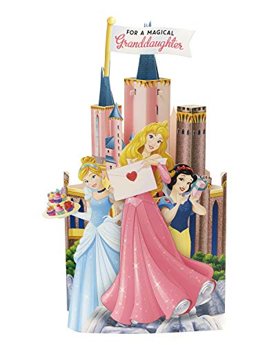 Uk Greetings Carte d’anniversaire pour enfants Princesses Pop Out - Granddaughter