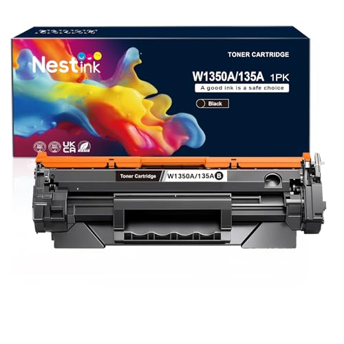 Nestink Tóner 135A 1350A 【1100 páginas】 Compatible con HP Laserjet MFP m234dw Laserjet MFP m234sdw Laserjet MFP m234sdwe tóner Laserjet m209dw M234sdn M234dwn M209dwn 135X W1350X (1 negro)