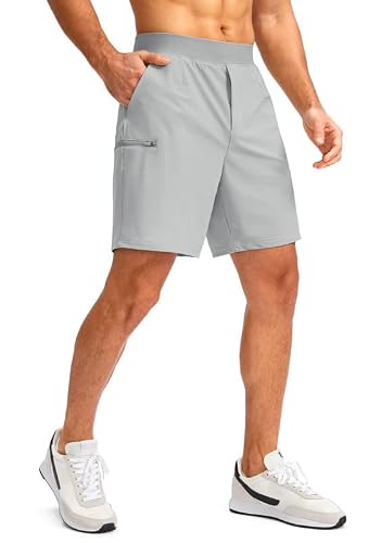 Viodia Men's 7" Golf Shorts With 5 Pockets Elastic Waist Dry Fit Stretch Lightweight Shorts For Men Hiking Casual Athletic #TOP1