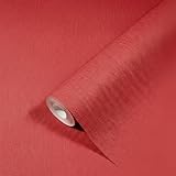 marburg papier peint rouge uni papier peint intissé pour salon ou chambre à coucher Made in Germany 10,05 x 0,70 m