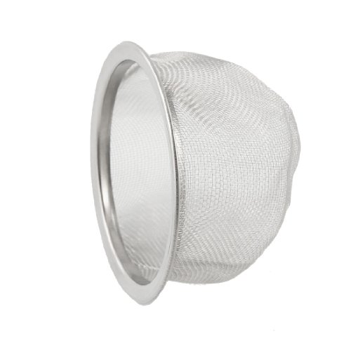 uxcell Wire Mesh Design Tea Strainer 2.75 Inch Diameter Silver Tone