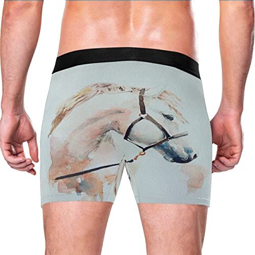 Calzoncillos bóxer para hombre elásticos tacto ultrasuave diseño arte de corcel 3