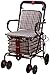 FGDFGDG Le siège de magasinage Pliable pour Scooter pour Personnes âgées Peut s'asseoir sur Quatre Roues pour Acheter de la Nourriture pour Aider à Marcher Peut Pousser Le Chariot pour Personnes