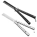 2pcs Pettine Pieghevole Pettine Tascabile Pieghevole Metallo Pettine A Farfalla Per Pratica Pratici Coltelli A Farfalla Pettine Allenamento Per Principianti Acciaio Inossidabile 3cr13 Regalo Da Uomo