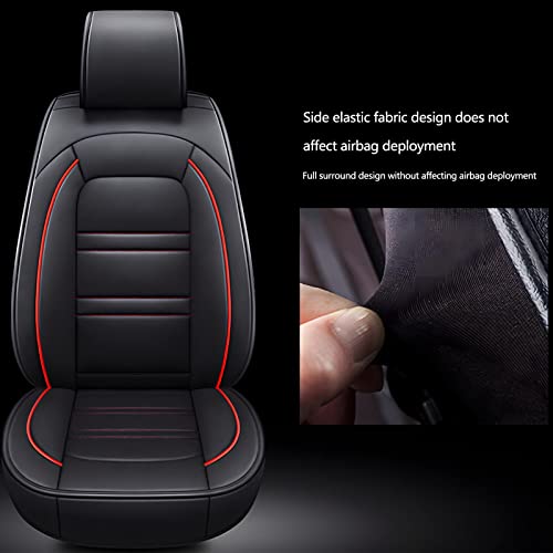 Packmach Car Seat Covers For Jeep Compass 2009-2023, 5 Seat Leather Covers, Front And Rear Seat Cover Wear-Resistant Waterproof Accessories(Full Set,Coffee) #TOP6