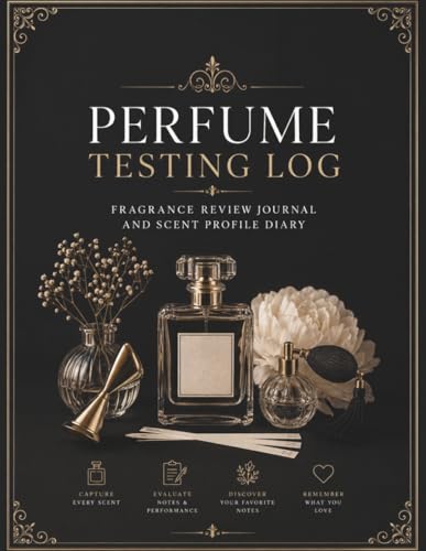 Perfume Testing Log: Fragrance Review Journal and Scent Profile Diary: Essential Organizer for Perfumery Notes, Essential Oil Blends, and Olfactory Evaluations