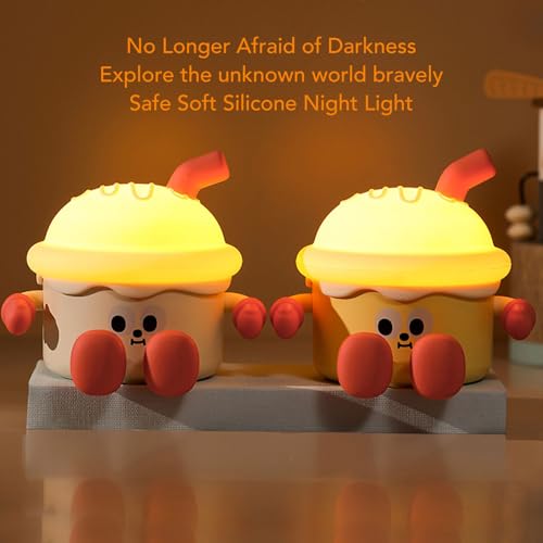 Lámpara nocturna silicona dimmable recargable USB miniatura 7