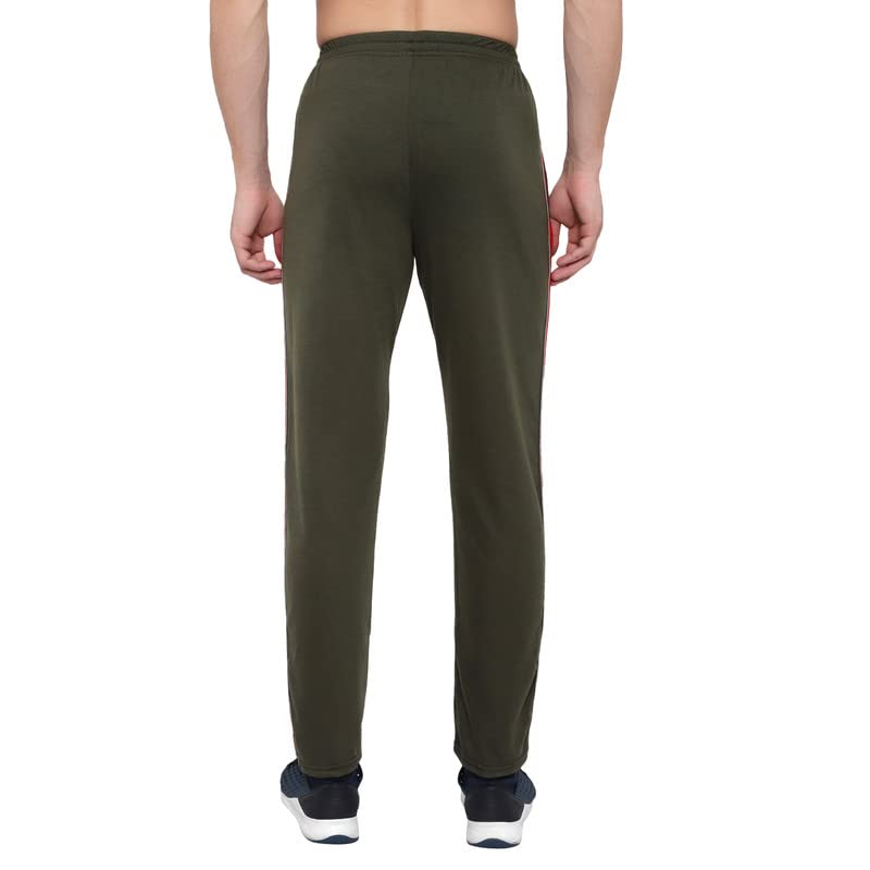 Image of GOLAZO Regular Fit Multicolor Cotton Track Pants for Men with Comfort and Style in Your Athelisure Wear