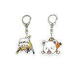 EBTY DREAMS Inc. - Set of 2 One Piece OP Acrylic Keychain Trafalgar Law, Bepo