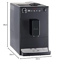 Melitta Solo - Kaffeevollautomat mit höhenverstellbarem Auslauf, kleine Kaffeemaschine mit abnehmbarem Wassertank, für z. B. Espresso oder Café Crème, pure black – Ansicht 5