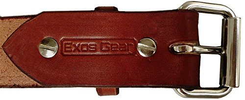 Exos Gun Belt, English Bridle Leather, 14 Ounce - Stainless Steel Hardware - Handmade in The USA - Thumbnail 5