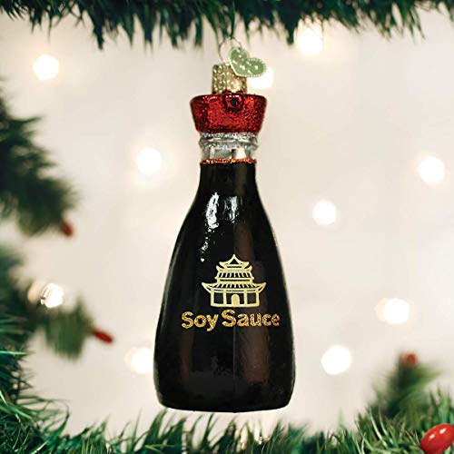 Old World Christmas Various Foods Glass Blown Ornaments For Christmas Tree Soy Sauce #TOP1