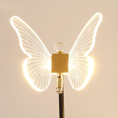 Lampe de chevet papillon à intensité variable multicolore pour salon moderne - 4