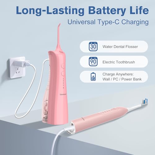 Brosse à dents électrique 2 en 1 avec hydropulseur dentaire intégré - 7