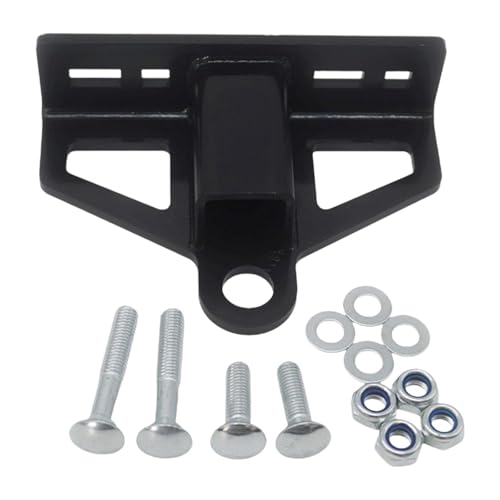 Milageto Kit de Enganche de Remolque, Accesorios de Acero al Carbono con herrajes de instalación, Piezas para cortacésped, Tractor cortacésped Profesional de, Sin Pin