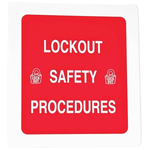 Brady 3-Ring Binder for Lockout Procedures - LOSB1