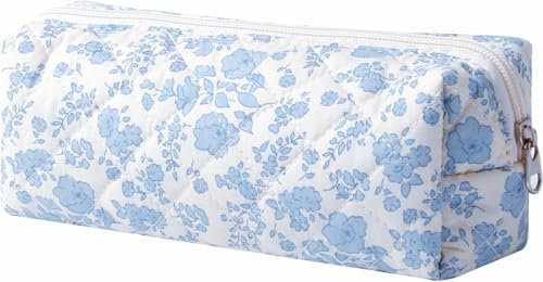 Carry bloom Pencil Pouch Cute Pencil Case for Girls Aesthetic Pencil Bag with Zipper Pen Cases School Supplies Makeup Bag image 2