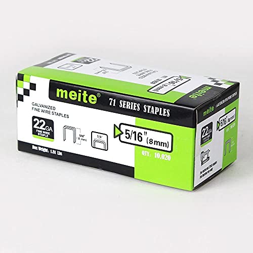 Meite 7116Bl Pneumatic Upholstery Stapler--1/4-Inch To 5/8-Inch 22 Gauge 3/8'' Crown C Crown Long Nose Fine Wire Stapler #TOP6