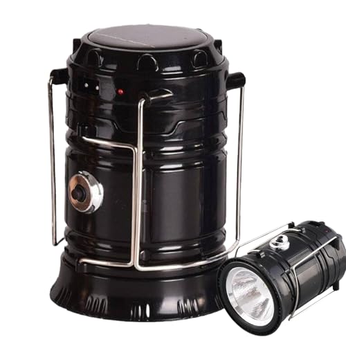 Lampes de tente de camping, lanterne solaire pliable portable, lanterne électrique, lanterne LED rechargeable, lanterne de camping portable avec poignée lanterne avec crochet lanterne avec branche