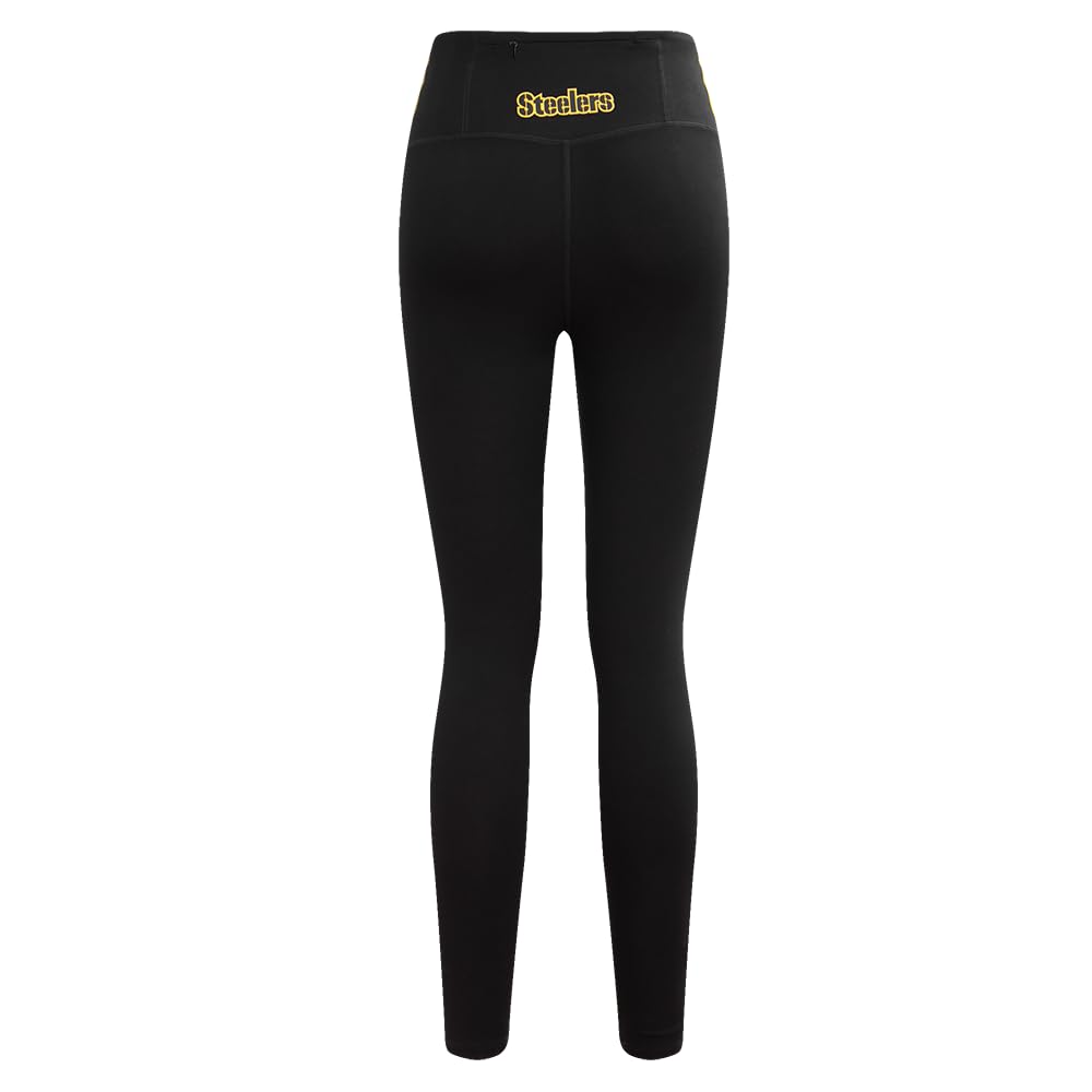 Pro Standard Womens NFL Pittsburgh Steelers Classic Chenille Legging Schwarz S