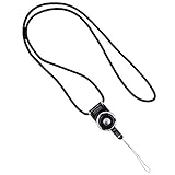 [ケータイ屋24] Hand Linker ベアリング ネックストラップ 【01.ブラック】/スマートフォン スマホ ストラップ 落下防止