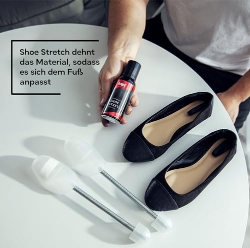 Spray do Obuwia Skórzanego, Rozciąga Sztywne Buty i Eliminuje Punkty Nacisku, Ekspander do Butów, Idealny do Nowego Obuwia, Firmy Kaps - 100 ml