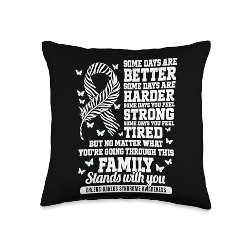 Ehlers-Danlos Syndrome Awareness Support Family Throw Pillow